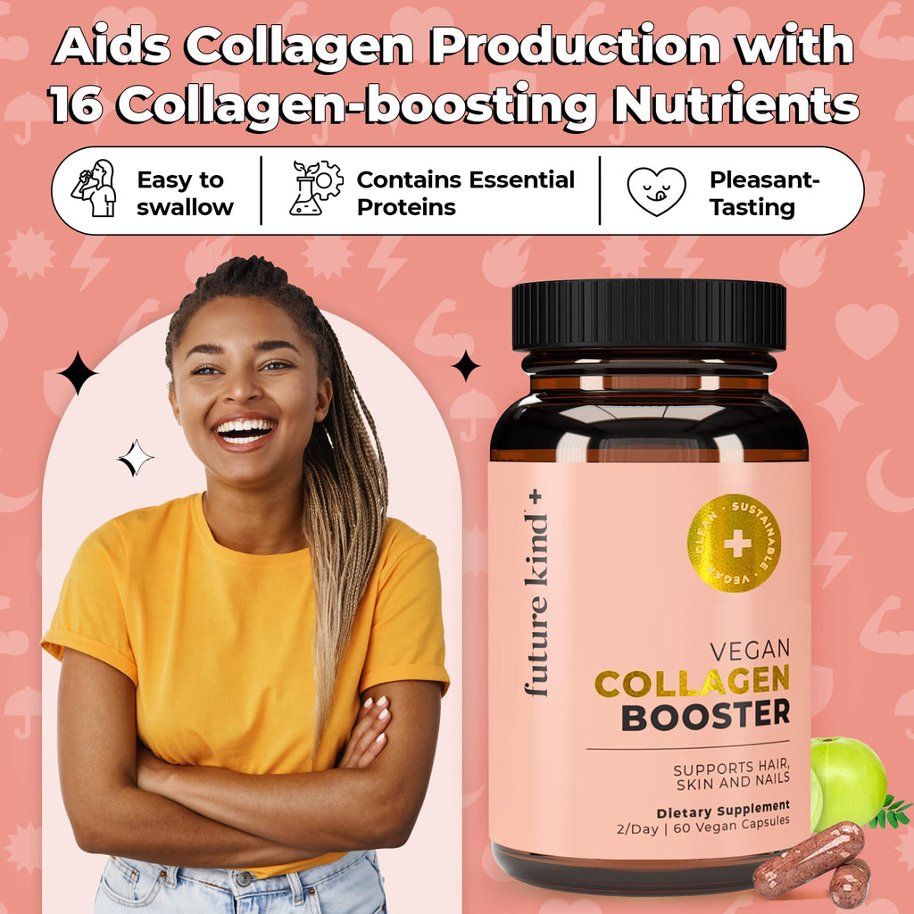 Future Kind Vegan Collagen Booster with Biotin & Vitamin C - 60 Capsules - image 7
