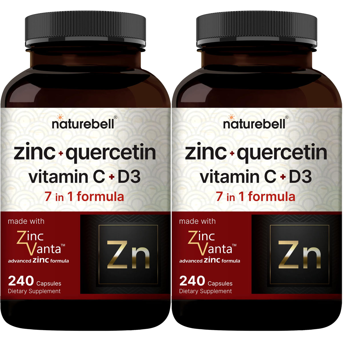 NatureBell Zinc Quercetin with Vitamin C & D3
