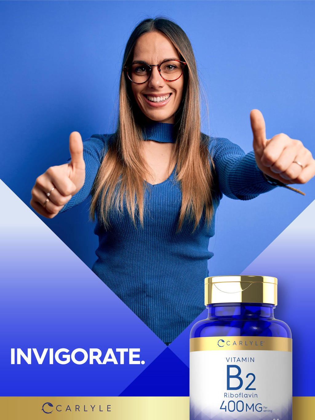 Carlyle Vitamin B-2 400mg Riboflavin - 180 Capsules - image 7