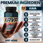 DEDICAD Kava Kava Capsules with Ashwagandha & Valerian - 90 Capsules - image 3