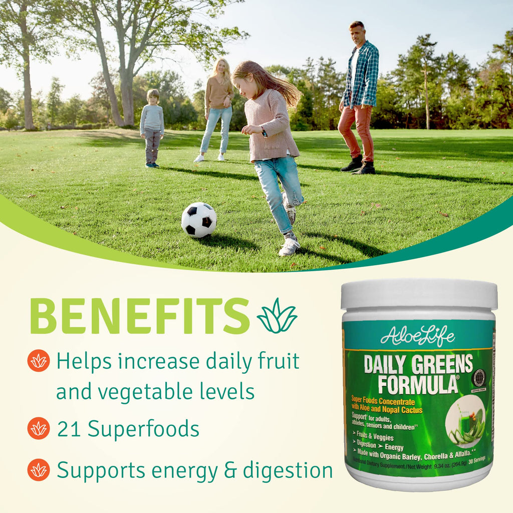 Aloe Life Daily Greens Powder Superfood - 30 Servings - image 4
