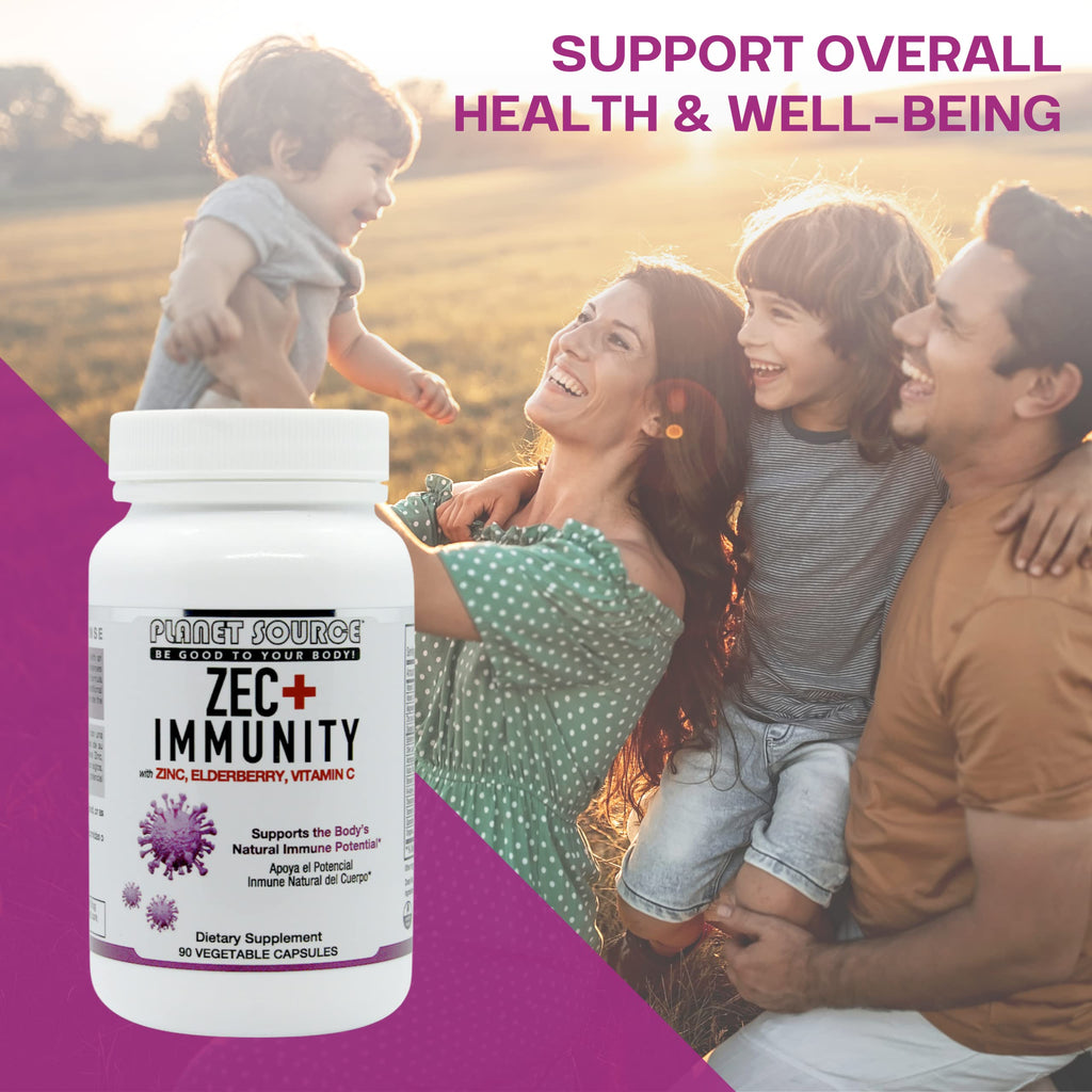 Planet Source ZEC+ Immunity Supplement with Zinc, Elderberry & Vitamin C - image 7