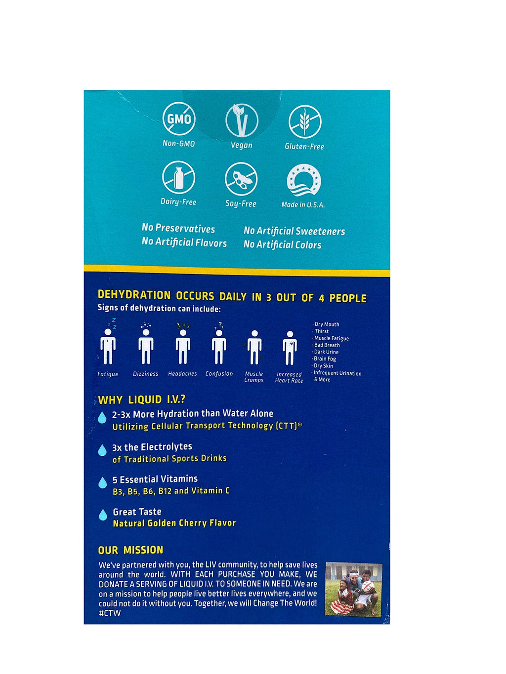 Liquid I.V. Hydration Multiplier Golden Cherry Electrolyte Powder - 6 Packets - image 3