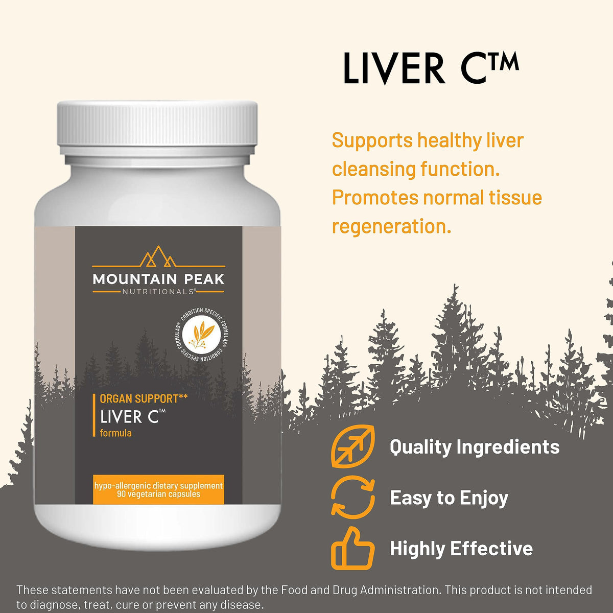 Mountain Peak Nutritionals Liver C Milk Thistle Turmeric - 90 Capsules - image 2