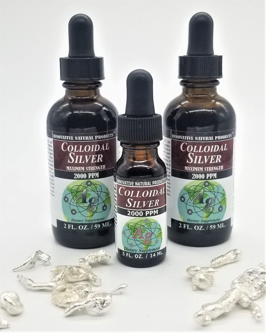 Innovative Natural Products Colloidal Silver 2000 PPM - 4.5 Fl Oz