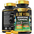 Tenmido Aloe Vera Capsules 12-in-1 Herbal Supplement - 120 Capsules