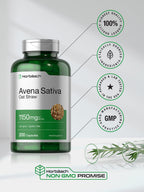 Horbäach Avena Sativa Extract Oat Straw - 200 Capsules - image 5