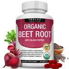 Toplux Organic Beet Root Powder Tablets 2040mg - 90 Tablets