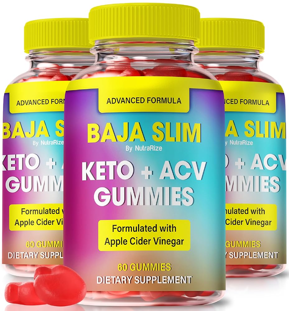 NutraRize Baja Slim Keto ACV Gummies - 180 Gummies