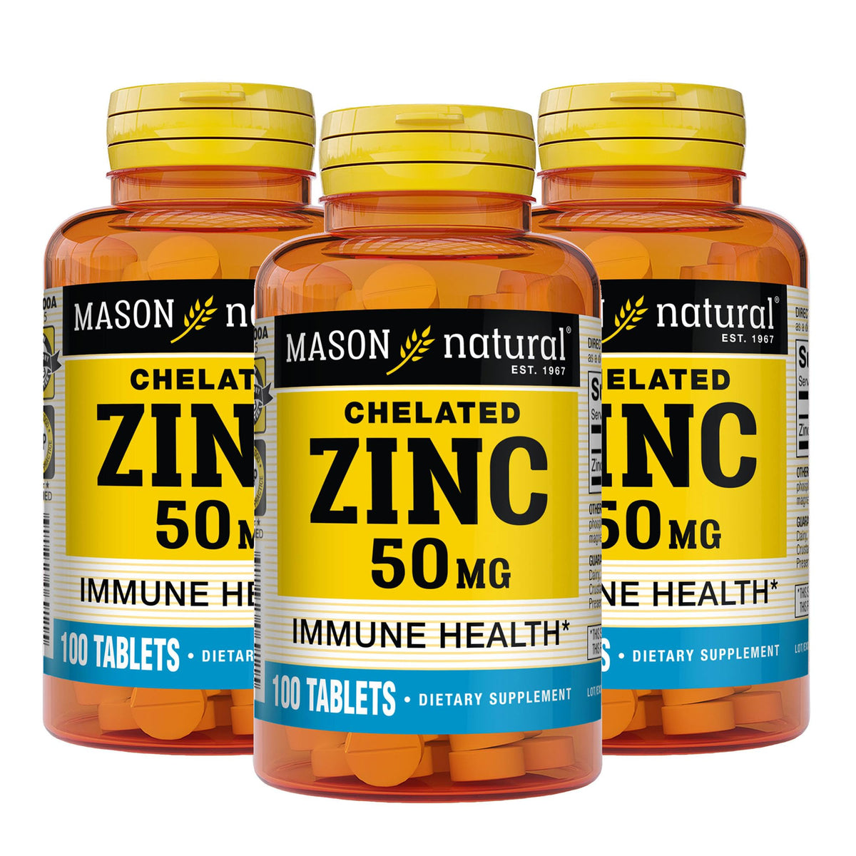 Mason Natural Zinc 50 mg Immune Support - 300 Tablets