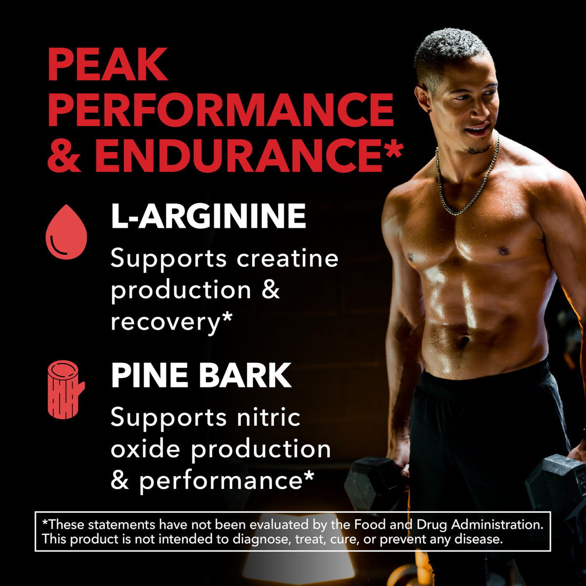 HAVASU NUTRITION L-Arginine Nitric Oxide Supplement Capsules