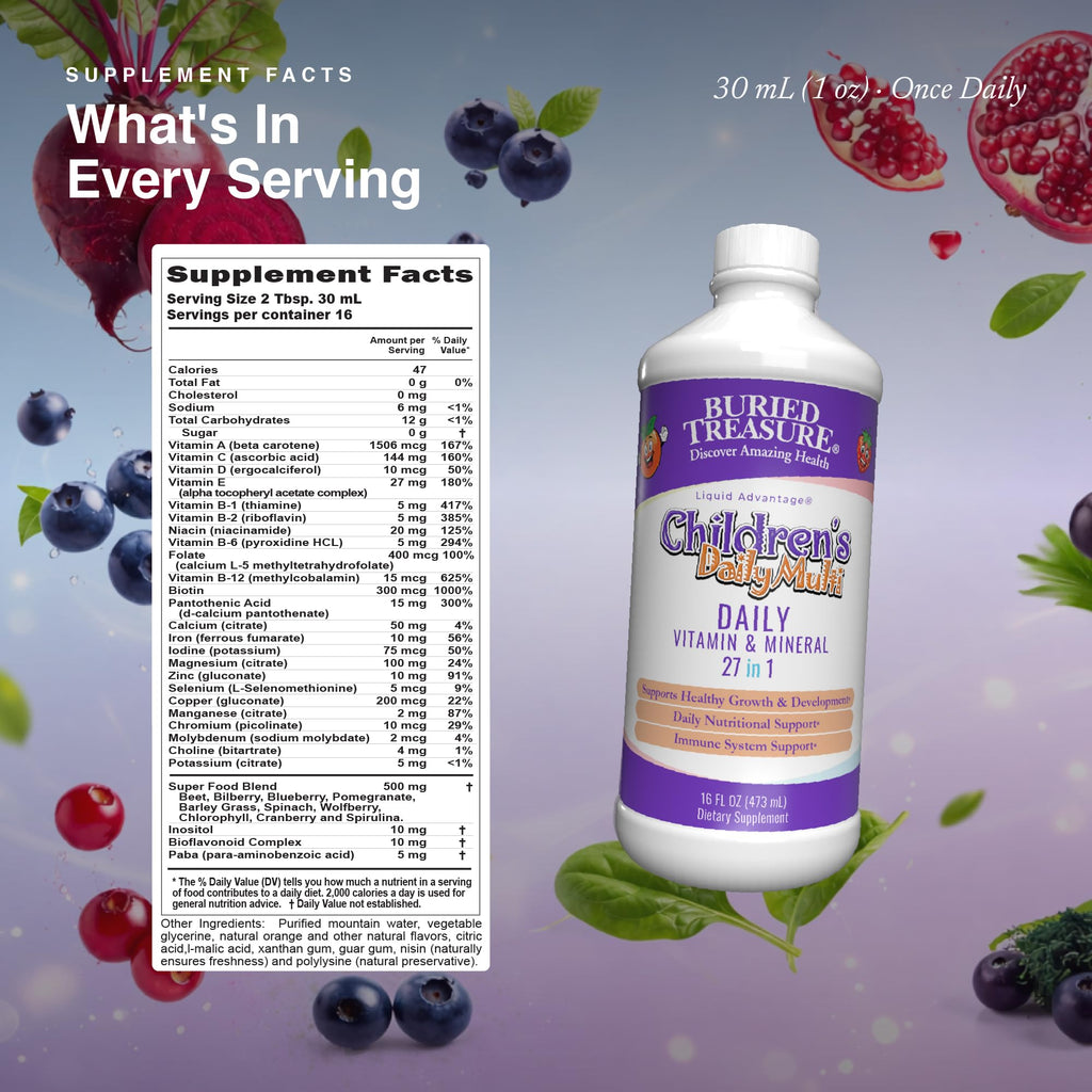Select Nutrition Buried Treasure Children's Daily Liquid Multivitamin - 16 fl oz - image 2