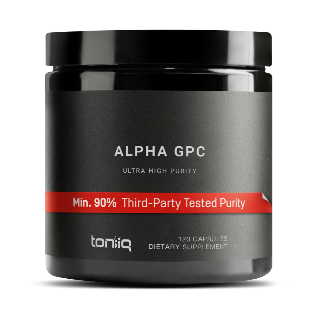Toniiq Ultra High Purity Alpha GPC 600mg - 120 Capsules