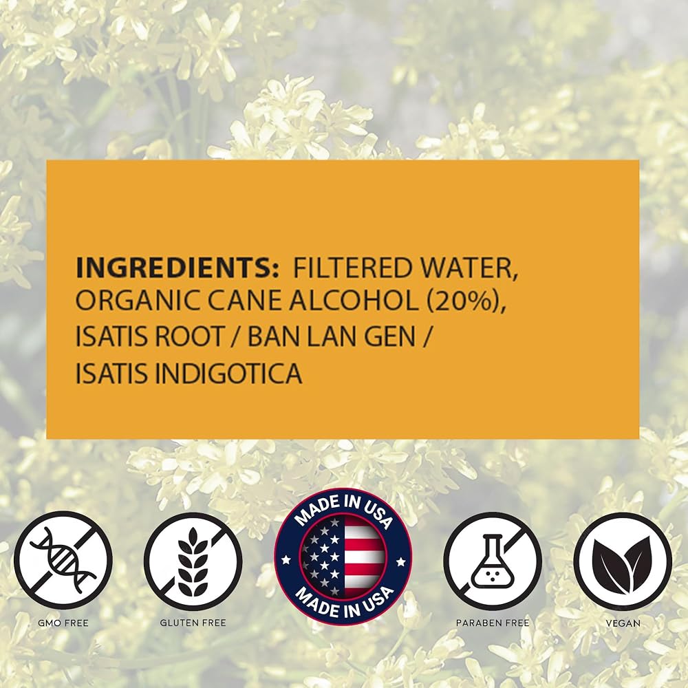 Isatis Root - Ban LAN Gen - Herbal Tincture (Liquid Extract)