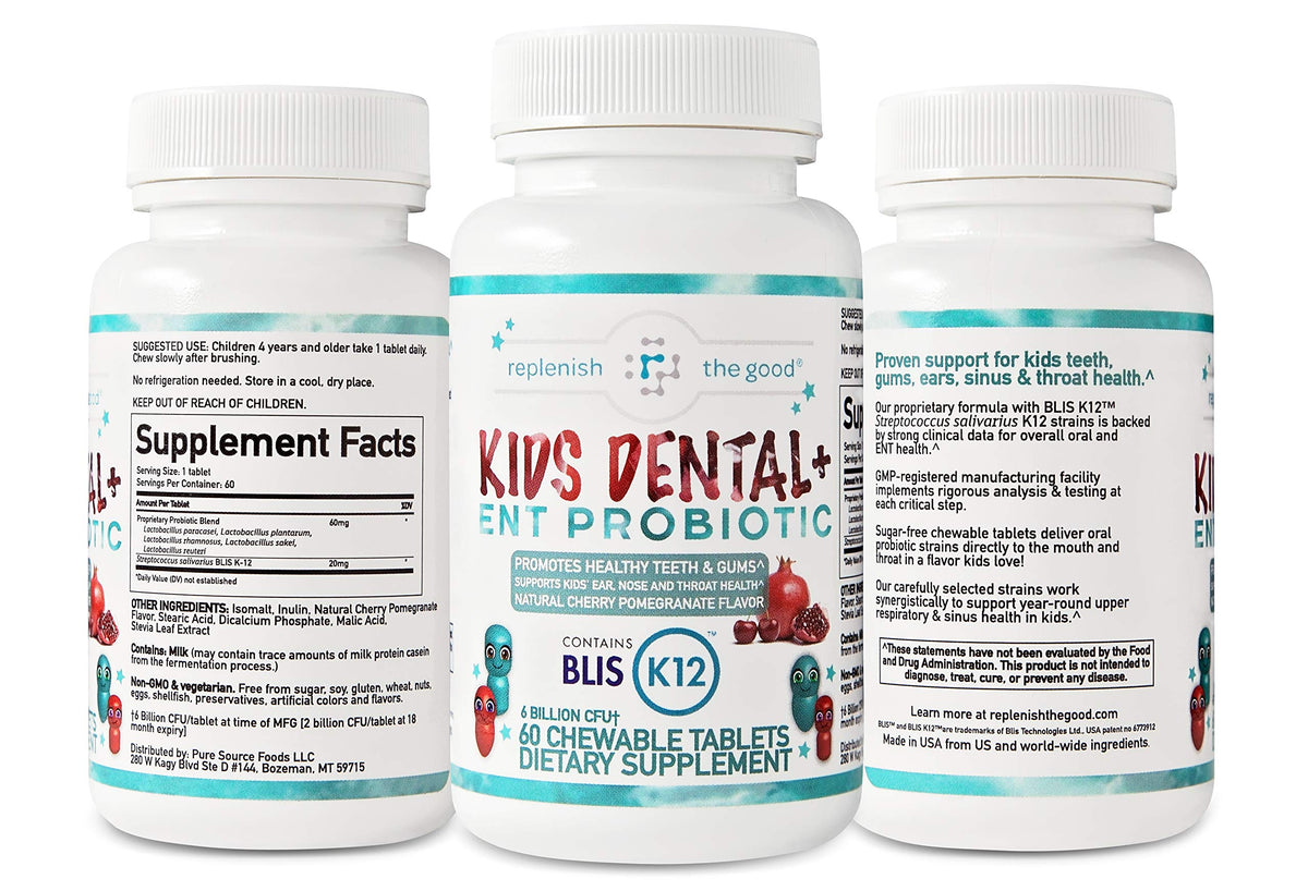 Replenish the Good Children's Dental Probiotic Chewables - 60 Count - image 8