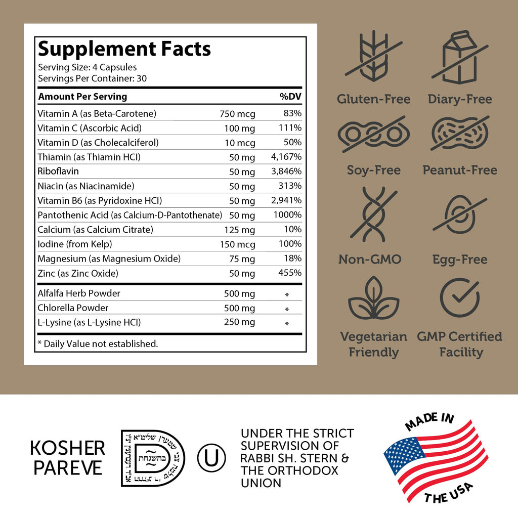Zahler Height Factor Growth Support Vitamin & Mineral - 120 Capsules - image 5