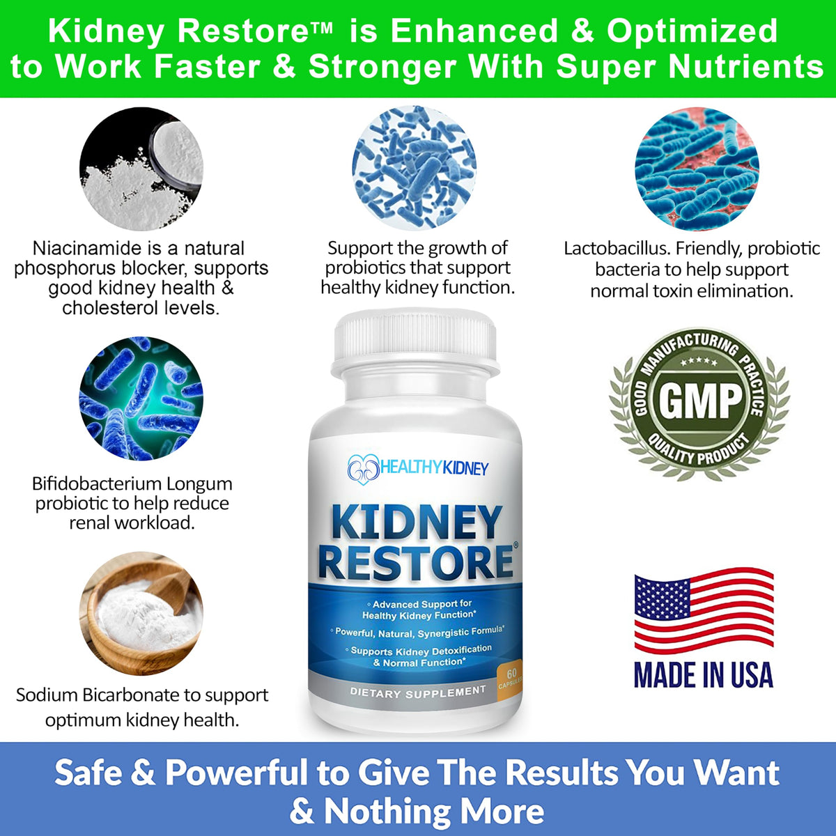 Kidney Restore Kidney Support Supplement - 60 Capsules - image 5