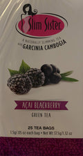 Slim Sister Acai Blackberry Green Tea with Garcinia Cambogia - 25 Tea Bags