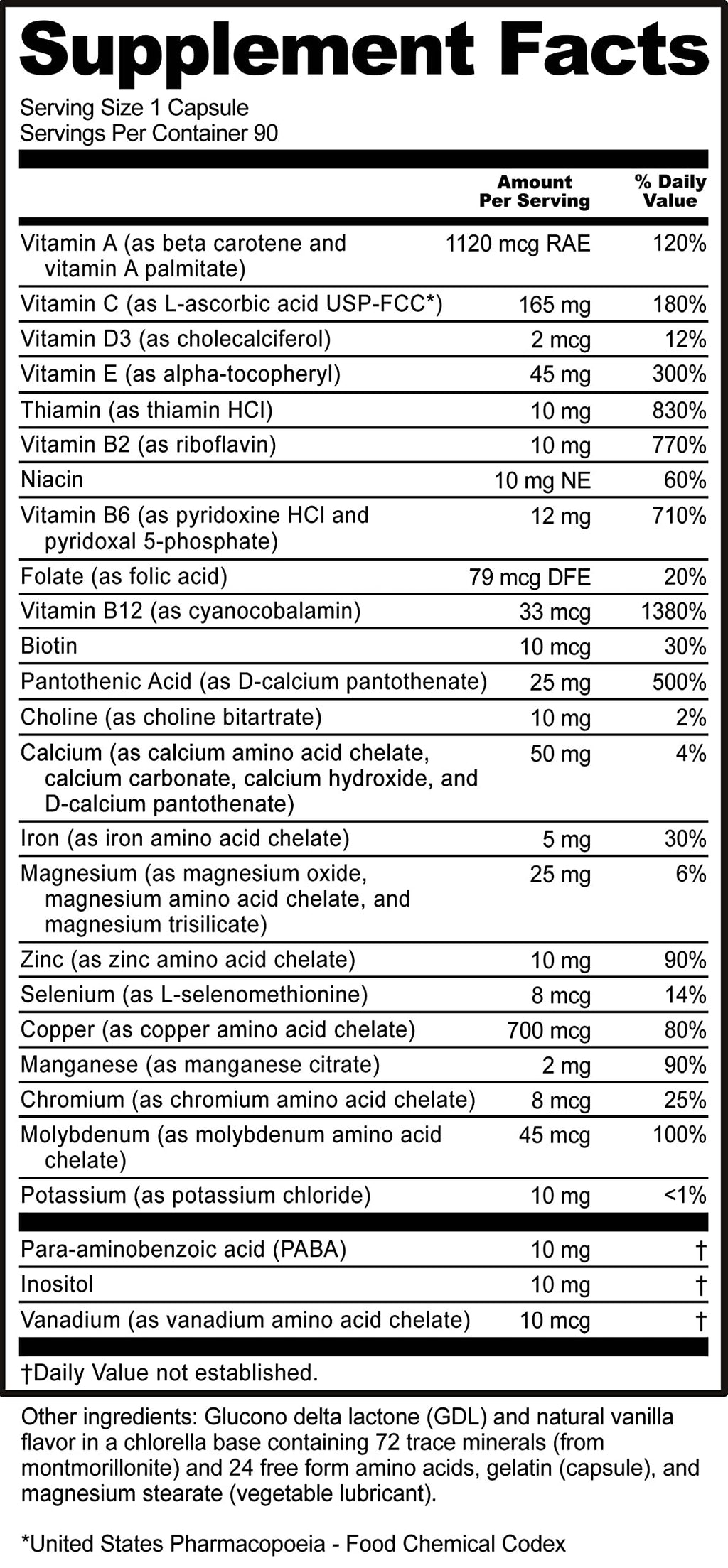 NutriBiotic Multi Vitamins & Minerals - 90 Capsules - image 4