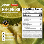 RAW Replenish, Premium Electrolytes Powder Recovery Formula