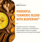 BioSchwartz Turmeric Supplement with Saffron & BioPerine - 60 Capsules - image 5