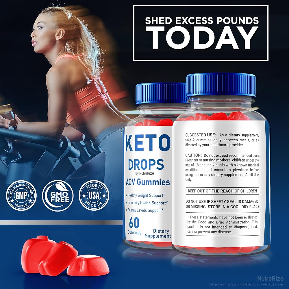 NutraRize Keto Drops+ Apple Cider Vinegar Gummies - 60 Gummies - image 8