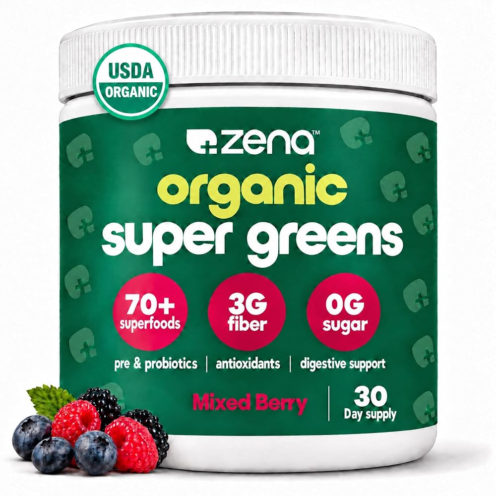 Zena Nutrition Organic Super Greens Powder
