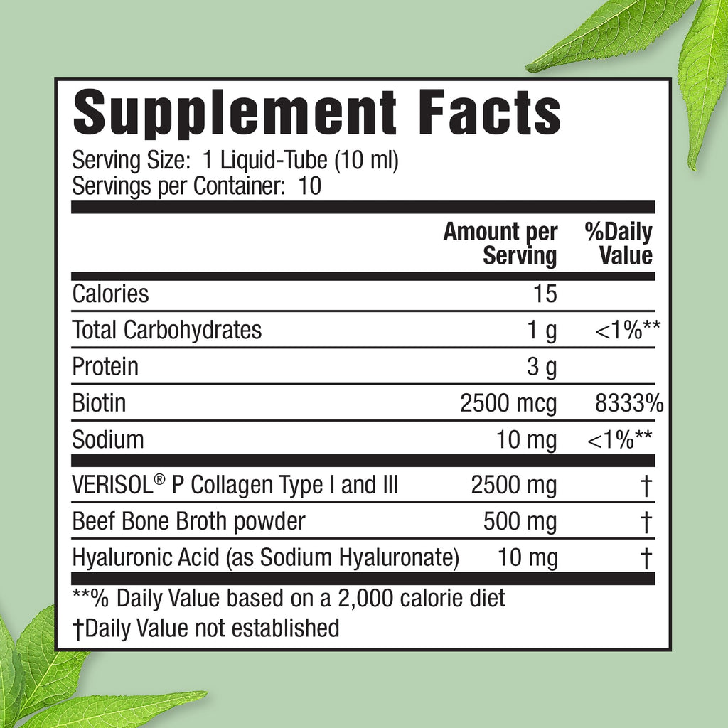 Applied Nutrition Liquid Collagen + Hyaluronic Acid Beauty Drink - 10 Tubes - image 2