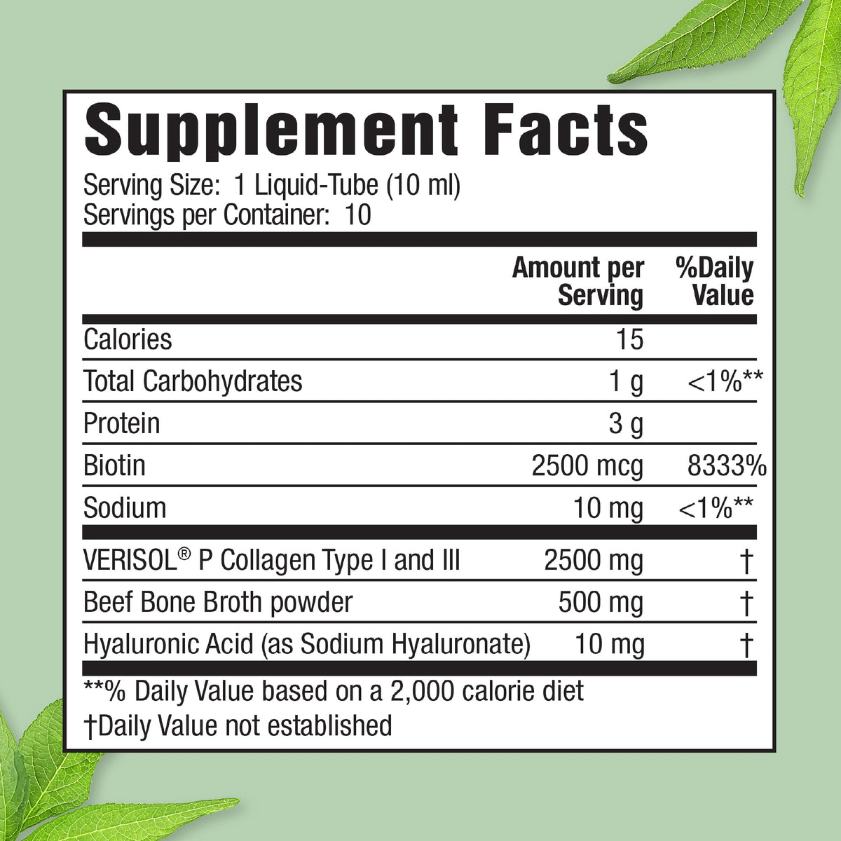Applied Nutrition Liquid Collagen + Hyaluronic Acid Beauty Drink - 10 Tubes - image 2