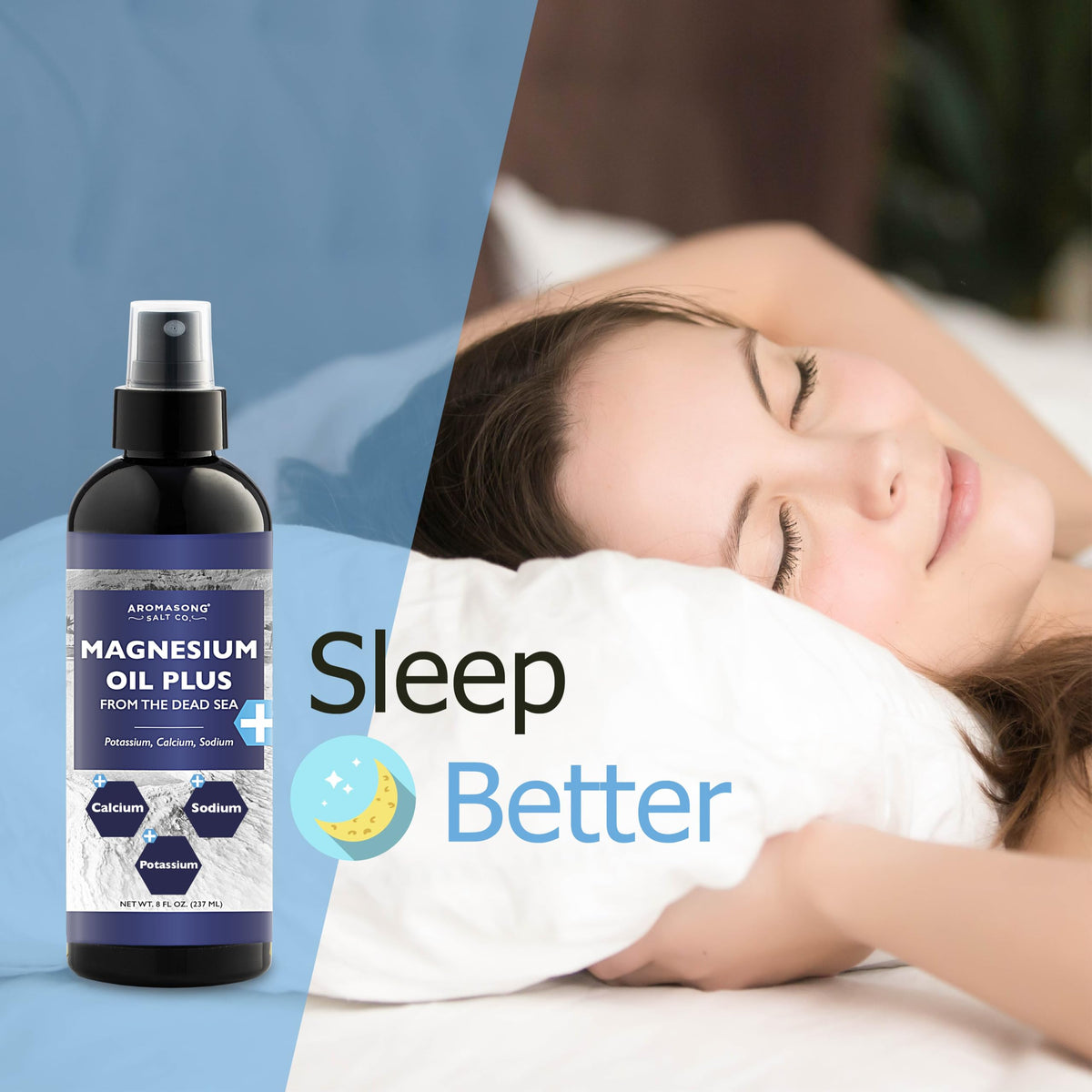 Aromasong Extra Strength Magnesium Spray for Sleep - 8 Fl Oz - image 3