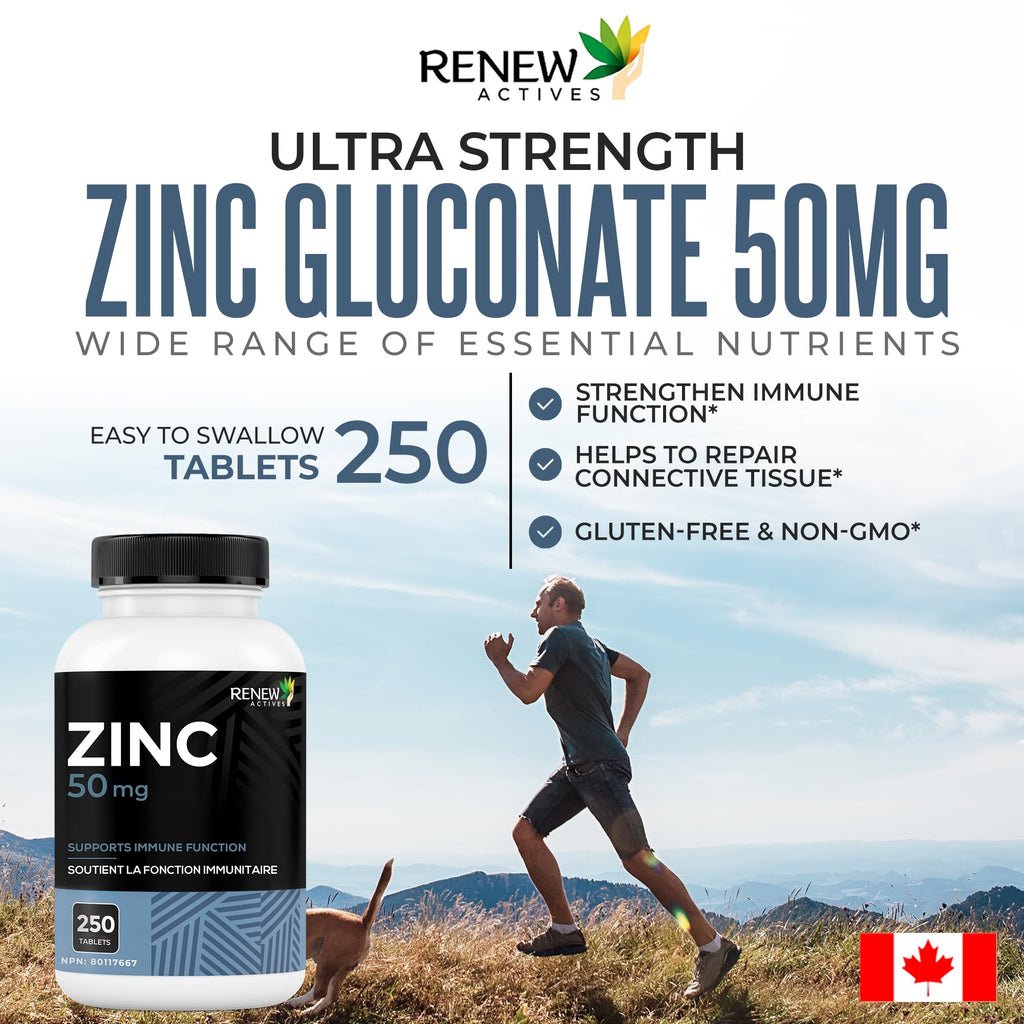 Renew Actives Zinc 50mg - 250 Tablets - image 5