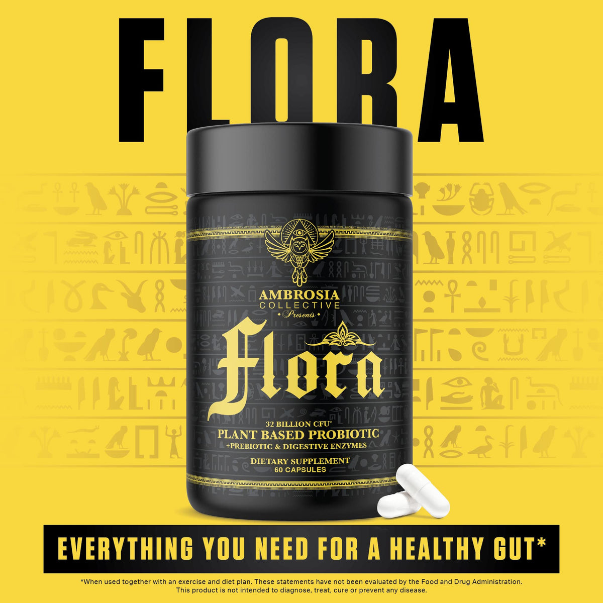 Ambrosia Flora Digestive Enzymes with Probiotics - 60 Capsules - image 5