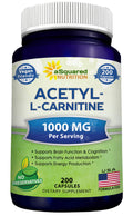 aSquared Nutrition Acetyl L-Carnitine 1000mg - 200 Capsules