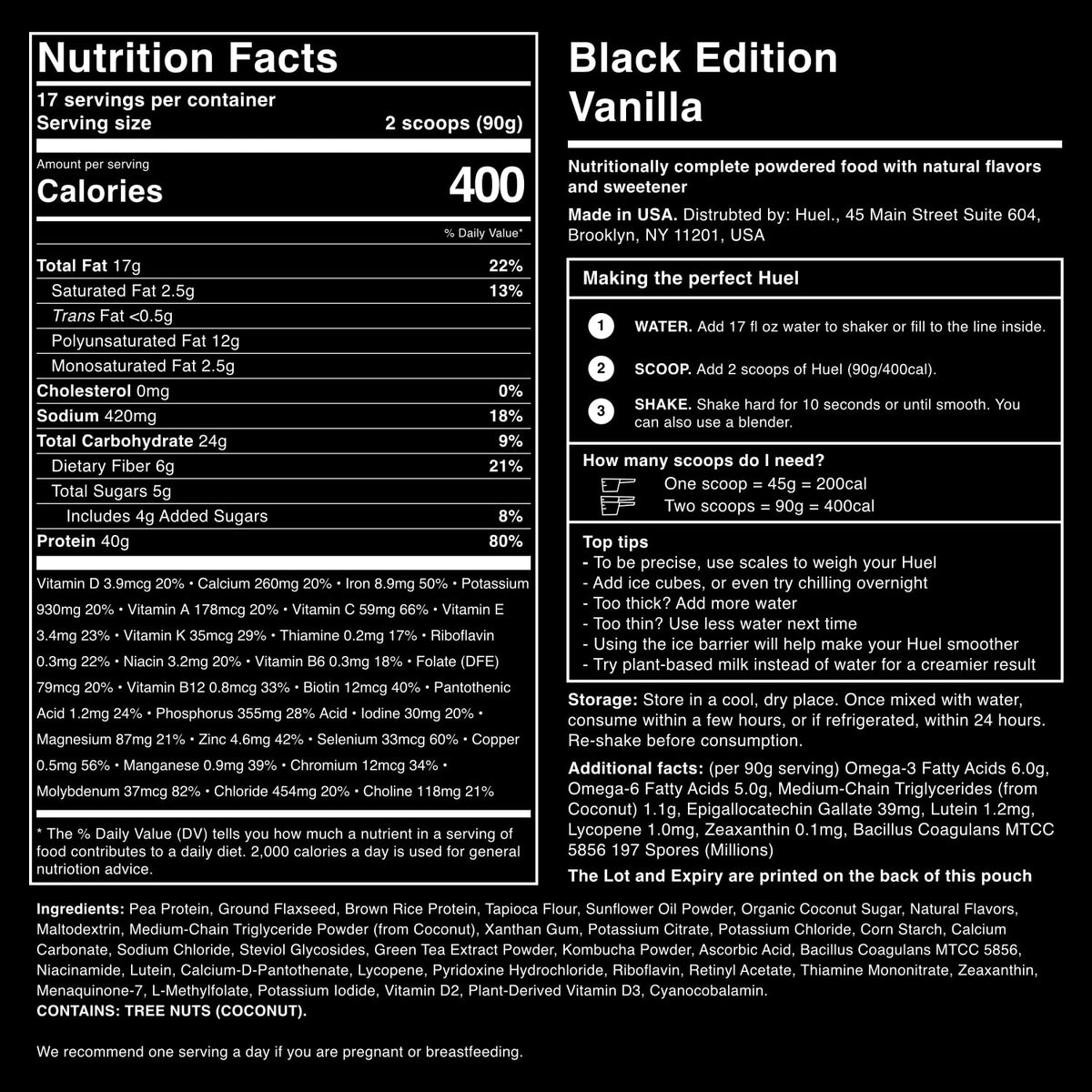 Huel Black Edition Vanilla Protein Powder Meal Replacement - 34 Scoops - image 5