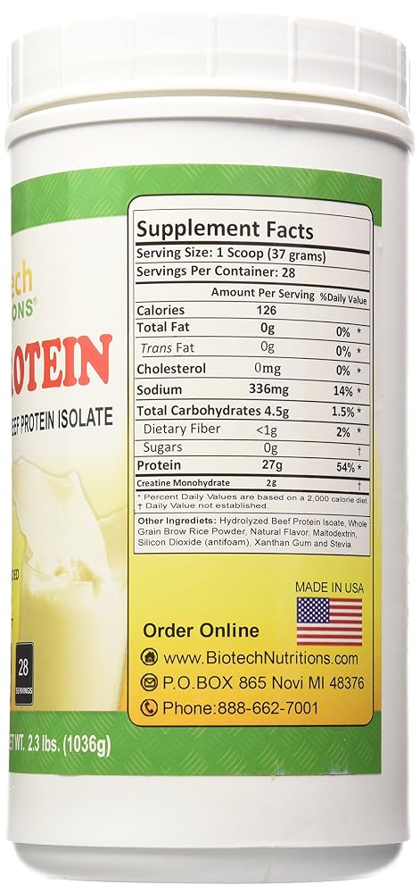 Biotech Nutritions Biotech Nutritions Beef Protein 2 3 Pound - image 3