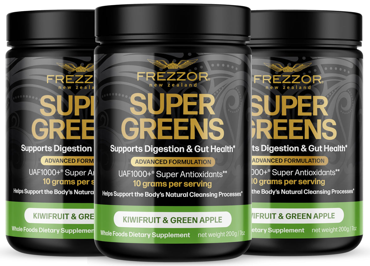 FREZZOR Super Greens Powder with UAF1000+ - 21 Ounces