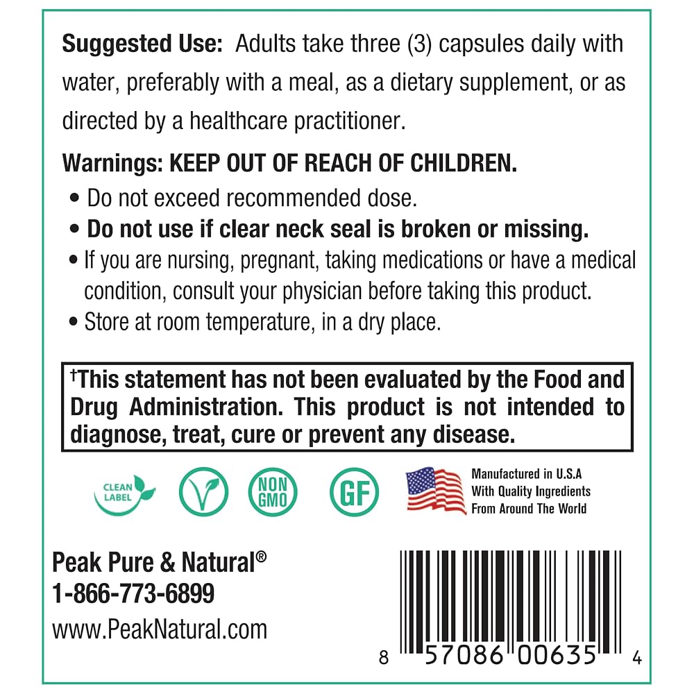 Peak Prostate Support Natural Herbal Supplement - 90 Capsules - image 4