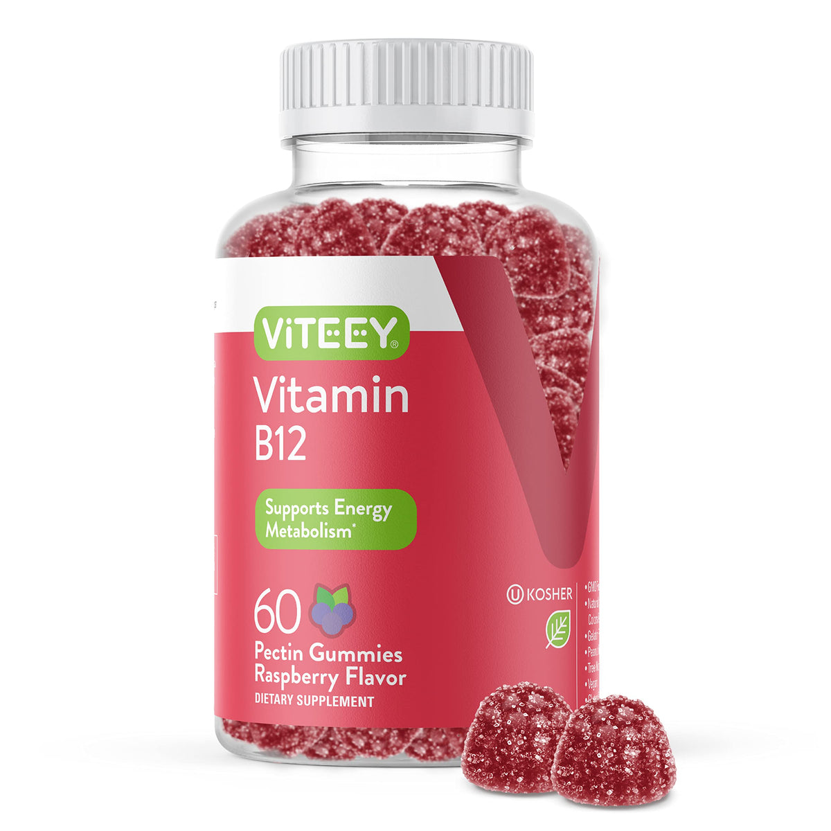 Viteey Vitamin B12 Gummies for Adults & Teens 1000mcg - Good