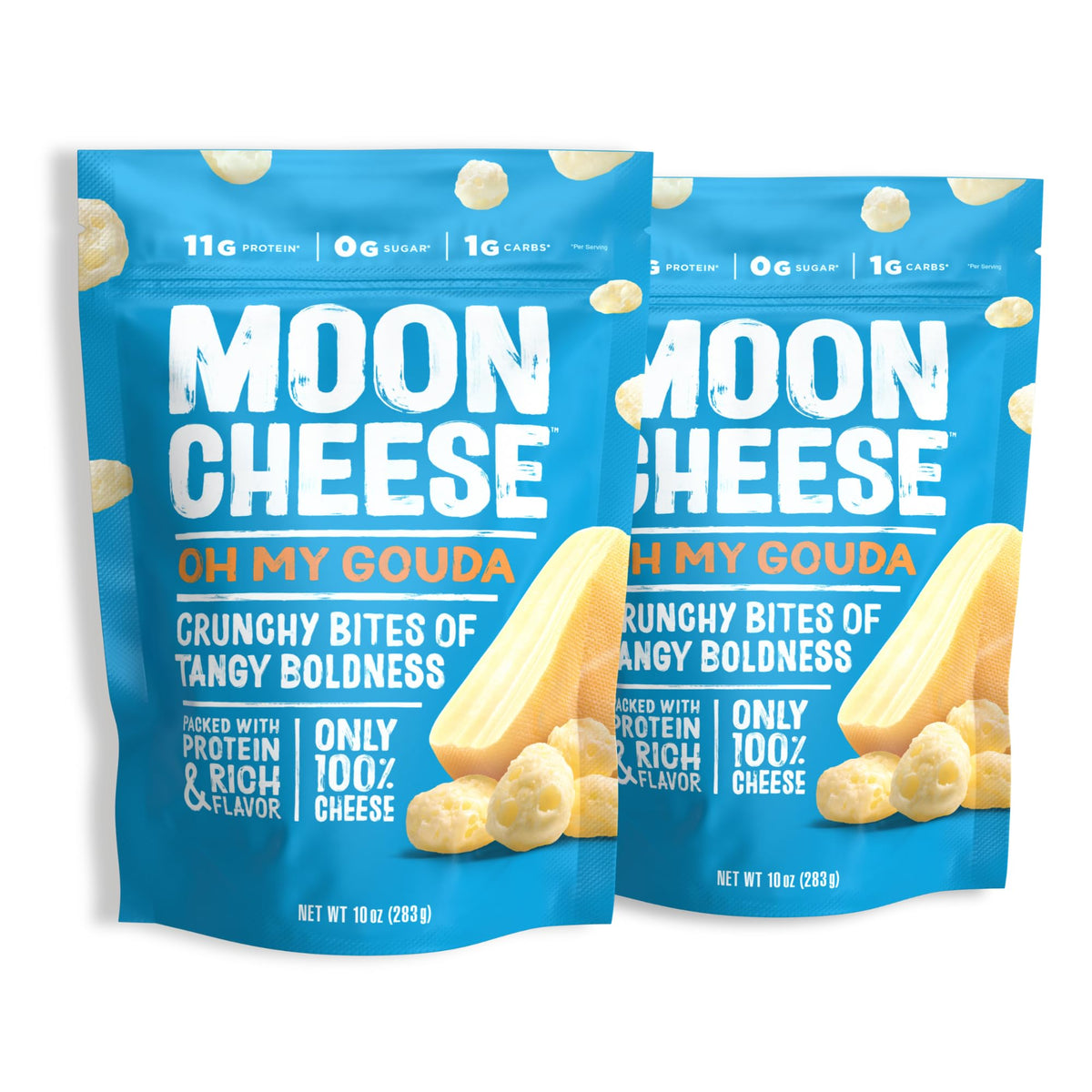 Moon Cheese Oh My Gouda Cheese Bites - 10 Ounce (2-Pack)