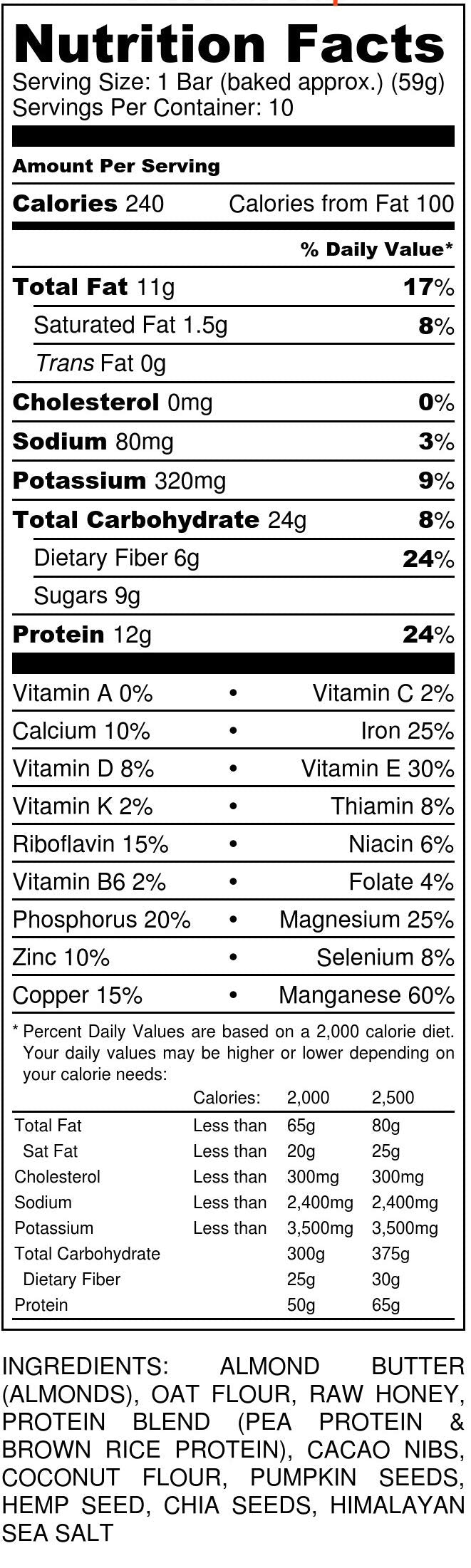Bakebars All-Natural Protein Bar Kit - Includes Pre-Measured