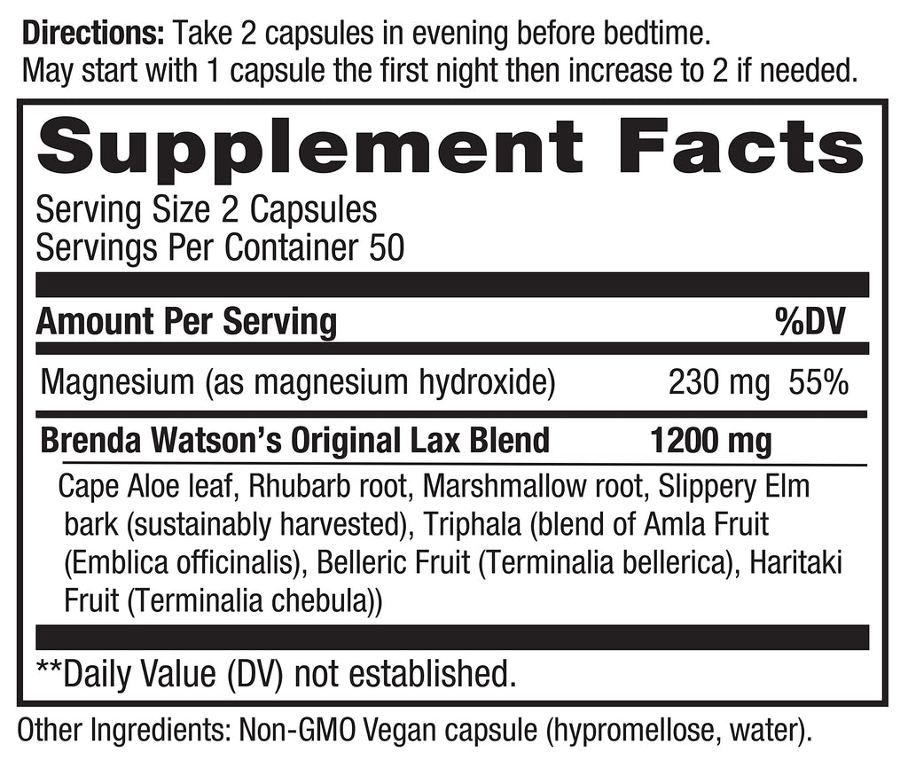 Vital Planet Advanced Lax Natural Laxative Formula - 100 Capsules - image 2