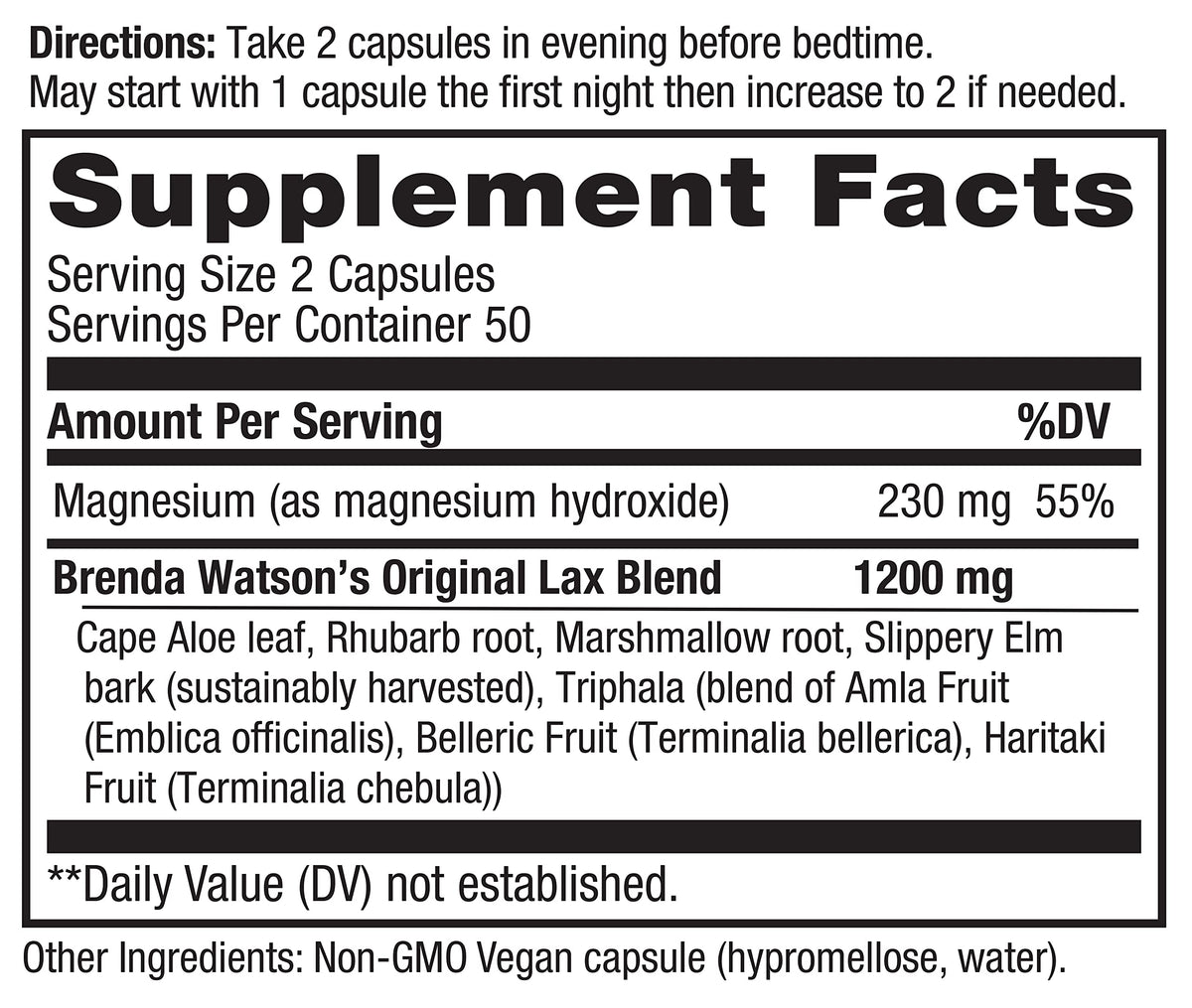 Vital Planet Advanced Lax Natural Laxative Formula - 100 Capsules - image 2