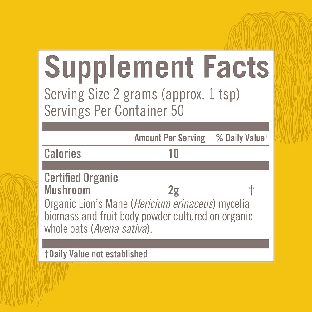 OM Mushroom Superfood Lion's Mane Powder - 100g - image 4