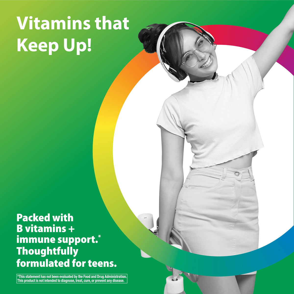 Rainbow Light Teen Multivitamin for Boys & Girls - 90 Caplets - image 3