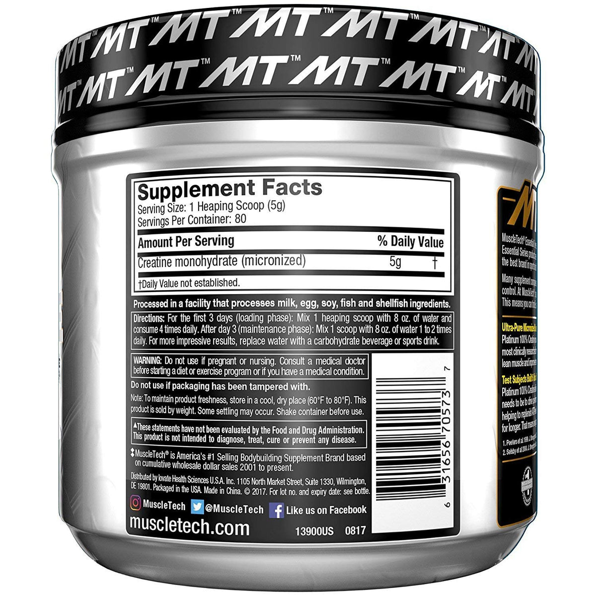MuscleTech Platinum Creatine Monohydrate Powder + Multivitamin - image 6