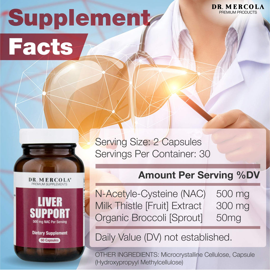 Dr. Mercola Liver Support Formula - 60 Capsules - image 2