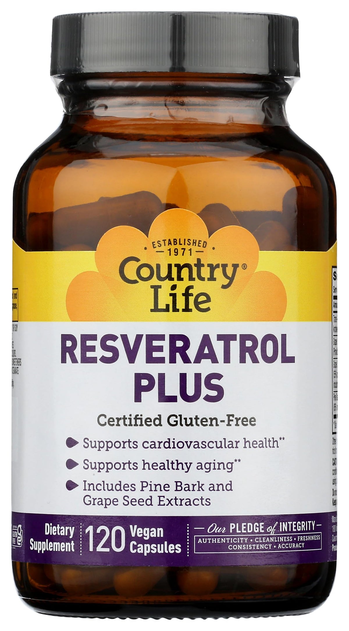 Country Life Resveratrol Plus Antioxidant - 120 Tablets