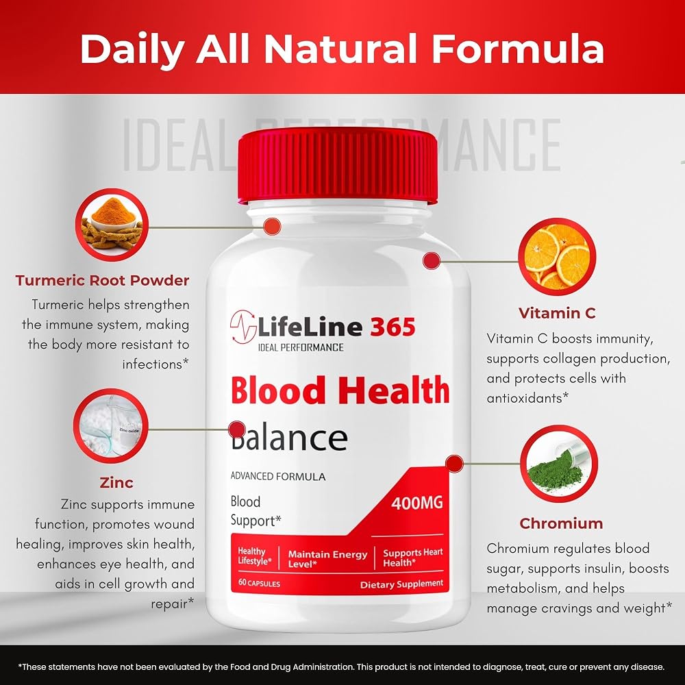 IDEAL PERFORMANCE Lifeline 365 Blood Support Formula - 60 Capsules - image 7