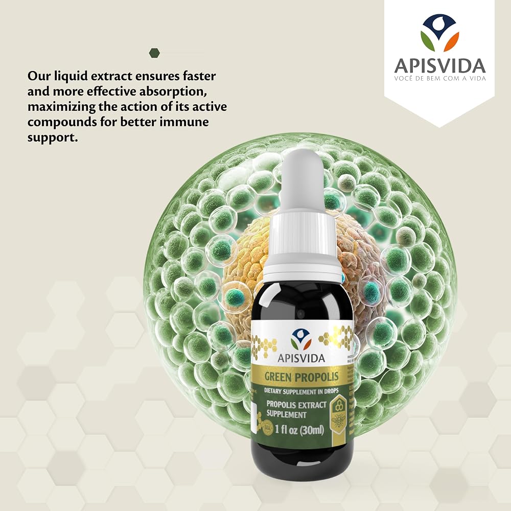APIS VIDA Green Propolis Extract AP60 Propoflex - 1 Fl Oz - image 3
