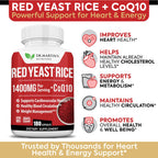 Dr. Martin's Nutrition Red Yeast Rice 1400mg & CoQ10 - 180 Capsules - image 3